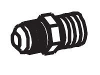 Adaptor, 3/8 Inch (in) Hose to 3/8 Inch (in) Pipe