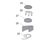 DLX Padded Suspension Kit, Includes Items 25-29