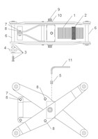 HBC-2 Adjustable Carriages for 5 to 12 Inch (in) Inside Diameter Pipe