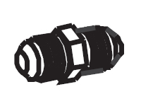 Union, 3/8 Inch (in) Hose to 3/8 Inch (in) Hose