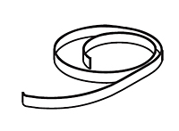 Velcro® Tape, 1 Inch (in) Wide Adhesive Backed, 2 Feet (ft)