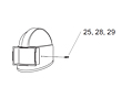 Button Rubber Latch25-28-29, Screw, 8-32 x 1/2 Inch (in), and Screw, 8-32 x 1 Inch (in)
