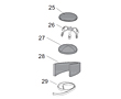 DLX Padded Suspension Kit, Includes Items 25-29