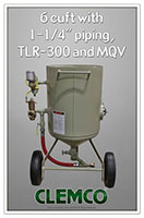 6.0 Cubic Feet (ft³) Classic Blast Machine with TLR300 MQV-23769-2