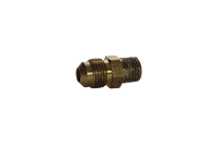 Bullard Resp SAR Hose Adapter V10 3/8 Hose to 1/4" Pipe Adapter Brass" (V12 - Front)
