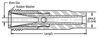 T159-P 50mm Contractor Series Technical Drawing