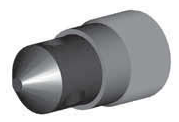 T045 Series - Triple Outlet 45deg 3D Product Render
