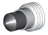 T045 50mm Contractor Series - Single Outlet 45deg 3D Product Render