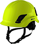 CEN10 High-Viz Yellow Non-Vented Safety Helmet with 3-Point Chinstrap and FlexGen™ Ratchet Suspension