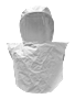 Bullard Resp SAR/PAPR RT Hood Tychem QC Acetate 0.020" Double Bib Sport Neck Cuff Threaded (RT3T - Front)