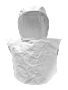 Bullard Resp SAR/PAPR RT Hood Tychem SL Acetate 0.020" Double Bib Sport Neck Cuff Clamp (RT4 - Front)