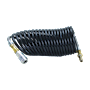 Bullard Resp SAR Air Supply Hose V5 3/8" ID Starter - 1/2" Fittings Ind Interchange 25' Black (V52535BLK - Front)