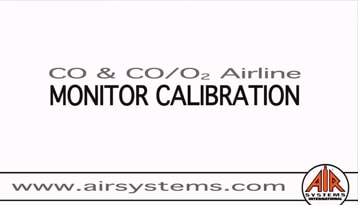 CO & COO2 Airline Monitor Calibration for Air Systems